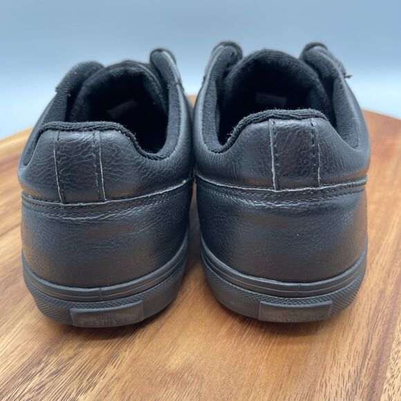 Vans Shoes Mens Size 9.5 Black Leather 500714 Skate Boarding Sneakers - Picture 4 of 8